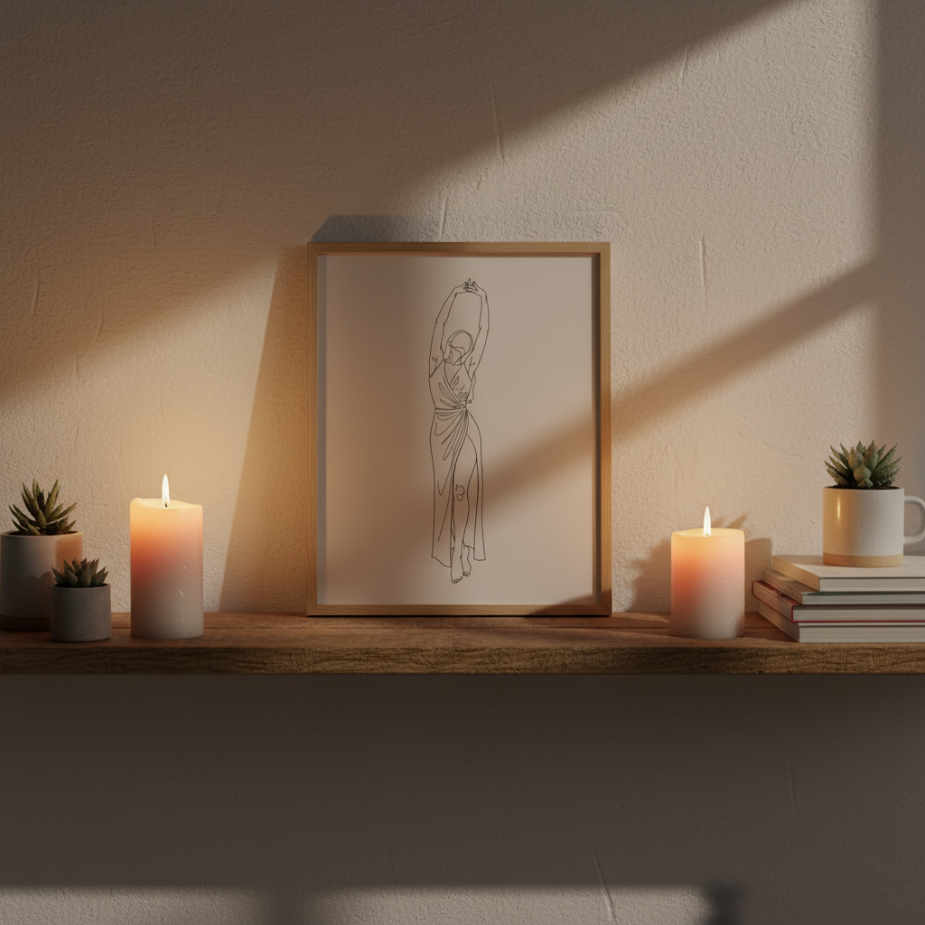 Line Art Style Plakat