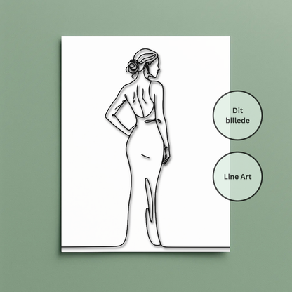 Line Art Style Plakat