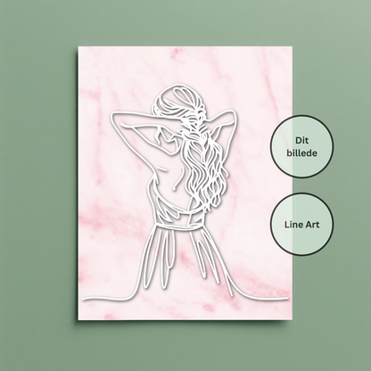 Line Art Style Plakat